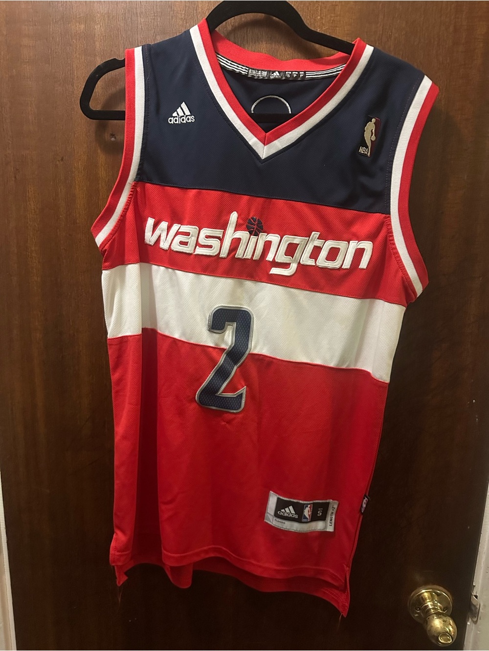 adidas Red NBA John Wall Washington Wizards Jersey Size S